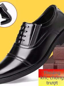 Height Increasing Business Three-pin British Mens Dress Shoes
