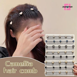 [Sell at a loss]Fashion Camellia Finishing Artifact Hair Clip Hairpin ChildrenS Broken Hair Comb Hair Clip Hairband Headdress