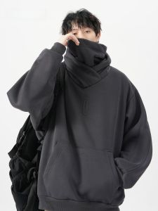 Ninja Nặng Mới Áo Hoodie Nam Rộng Rãi Fit Mùa Thu Phong Cách Chức Năng Mỹ Thoải Mái Áo Khoác Ngoài Cotton Vải Bông Polyester Pha Trộn