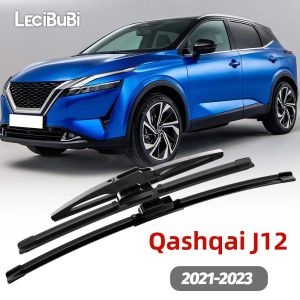 1 Bộ Lưỡi Gạt Nước Kính Chắn Gió Phía Trước Và Phía Sau Dành Cho Nissan Qashqai J12 2021-2023 Cần Gạt Nước Bằng Cao Su Kính Chắn Gió Màu Đen Dung Sai Nhiệt Độ -40 ℃   Đến +70 ℃