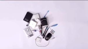 TRAVELCUL Digital Portable Travel Storage Cable Organizer Waterproof Digital  Cosmetic Makeup Zipper USB