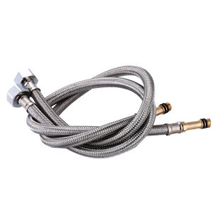 Kitchen Sink Cold and Hot Water Supply Stainless Steel Soft Hose