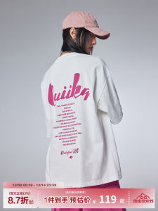 Guuka White Heavyweight Short Sleeve Womens T-shirt Pure Cotton Loose Fit Summer Artistic Half Sleeve Casual round Neck Top