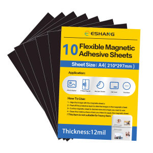 Giấy Từ Tính Tự Dính Khổ A4 5/10 Tờ 8.3x11.7 Inch Giấy Từ Tính Dính Mềm Dẻo 12Mil Dùng Cho Văn Phòng & Gia Đình
