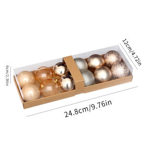 Bộ 12 Quả Cầu Trang Trí Giáng Sinh Đường Kính 2.36 Inch Dùng Cho Lễ Hội Tiệc Cưới Lễ Tạ Ơn Trang Trí Cây Thông