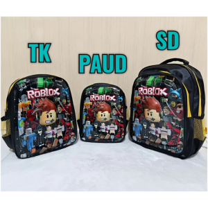 Tas Ransel Anak Sekolah Premium Motif 3D Timbul.LED