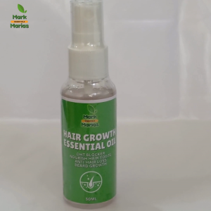 Mark and Marias Hair Growth Essential Oil | 50ml | DHT- Blocker Scalp Oil | Nourishes Hair Roots and Supports Scalp Health | Helps Reduce Hair Fall | Promotes Healthy-Looking Hair and Beard Growth | Daily Hair and Scalp Care | Natural Hair Care Essential