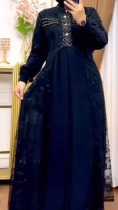 COD Ardella Dress Ceruty Babydoll Brokat Gamis Dewasa Terbaru Viral Dress Wanita Kondangan Kekinian