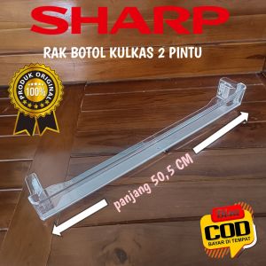 RAK BOTOL KULKAS SHARP 2 PINTU BAGIAN BAWAH / BAGIAN FREEZER UKURAN PANJANG 505 CM ORIGINAL BARU