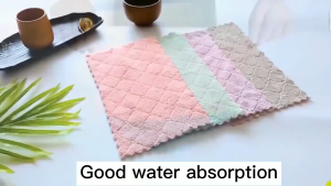 10 pcs Kain Lap Dapur Microfiber Cleaning Cloth Quick Dry UK 13×17cm