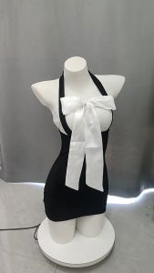 🫰🏻 Sweetie Store 🫰🏻 [ READY STOCK ] Women Lingerie Transparent Mesh Suspender Skirt Nightdress Black