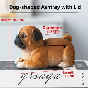 Creative Ashtray With Cover For Dust Prevention Decoration