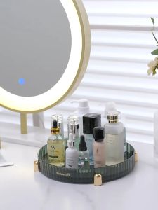 [SG Ready Stock] 360 Rotating Tray for Condiments & Seasoning / Turnable Desk Tray / Lazy Susan Kitchen Storage Tray矮转盘/收纳盒/化妆品收纳/办公室收纳盒