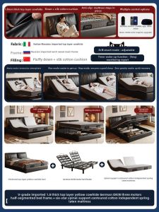 MEIZHAISHENGHUO | Electric Smart Bed Zero Gravity Silent Partner Function Leather