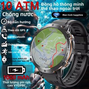 Đồng Hồ Thông Minh GPS T-Rex3 Dành Cho Nam Chống Nước 10ATM Màn Hình AMOLED HD Pin 1000mAh La Bàn Gọi Bluetooth Đồng Hồ Thể Thao Ngoài Trời