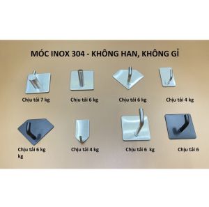 Móc Treo Đồ Đa Năng Trong Nhà Treo Đồ Dùng Cá Nhân Treo Chìa Khóa Inox 304 Mờ Sang Trọng Sử Dụng Miếng Dán 3M