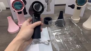 Portable Handheld Turbo Fan 100 Wind Speeds Adjustable 5000mAh Battery USB Charging Outdoor Ice Cooling Mini Fan