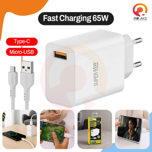 [RO ACC] NANVAN NVN-T48 65W CHARGER TYPE C / MICRO USB PENGISIAN DAYA CEPAT FOR SMARTPHONE UNIVERSAL