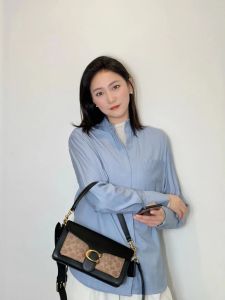 Womens sling bag classic stitching color shoulder bag exquisite atmosphere handbag 4606 91215 89148