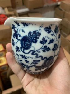 Hand-Painted Jingdezhen Ceramic Blue And White Tea Set Single Serving Gongfu Tea Cup Traditional Chinese Style Home Use