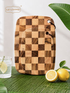 LC LIVING | Non-Toxic Non-Wax Cutting Board for Home Fruit Cutting