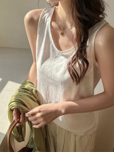 Simple White Sleeveless Top for Women