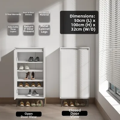 Entryway Large Capacity Multi-level Wooden Shoe Cabinet