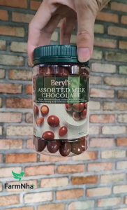 Sôcôla Beryls Assorted Chocolate 410g - Sô cô la Hạnh Nhân Nho Khô và Các Loại Hạt