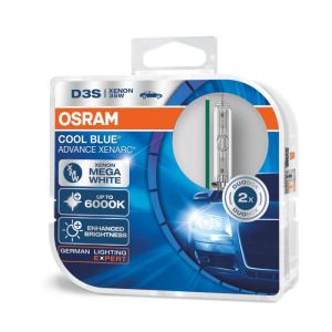 Osram | OSRAM D3S 66340CBA 12/24V 35W 6000K UPGRADE HID XENON BULB HARD COVER BOX XENON HEADLIGHT LAMPS MADE IN GERMANY