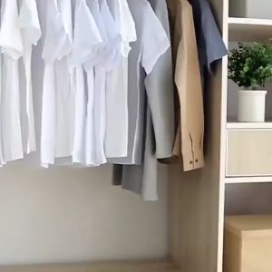 QB Extended Wardrobe clothes dust cover hanging cloth garment coat plastic protector dustproof storage plastik organizer