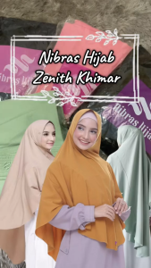 New Nibras Hijab NH Khimar Zenith Antem Arabian Mosscrepe Premium