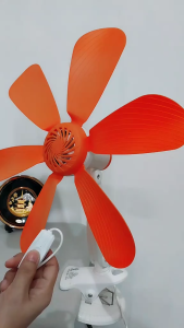 15 watts Clip Fan Portable Desktop Electric Fan Strong Wind Energy Saving Quiet Operation for Home Office Dormitory School
