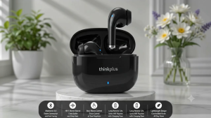 ORI Lenovo Thinkplus Wireless Earphone Bluetooth Headphones Sports Earbuds Waterproof Earphones EarBuds For Work Touch Control With Mic for Android and iOS