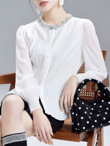 DAIXIANGFEIZI | Fashion Stylish Long Sleeve Womens Shirt White