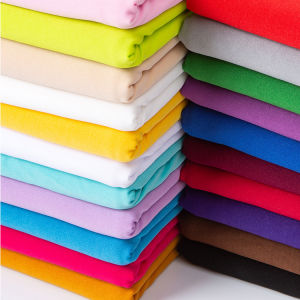 Four Sided Elastic Spandex Solid Color Milk Silk Per Meter Knit Fabric TJ21303
