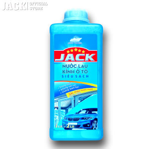 Nước Lau Kính Ô Tô Chuyên Dụng Siêu Sạch Jack 1000ml Làm Sạch Nhanh Các Vết Bẩn Cứng Đầu Trên Kính Xe Và Nhiều Loại Kính Khác
