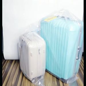 DIY ถุงเก็บกระเป๋าเดินทาง หนาพิเศษ เสริมความสวยงาม คลุมกระเป๋าเดินทาง ผ้ากระเป๋าเดินทาง กันน้ำและกันฝุ่นพร้อมเชือกรูด