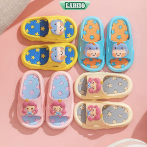 Dép cao su quai ngang siêu mềm siêu nhẹ họa tiết công chúa và khủng long cho bé trai bé gái LADISO - TT417
