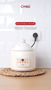 Cypruz Porcelain Slow Cooker 1 Liter