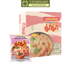 [THÙNG 30 GÓI] - MAMA - Mì Mama gói nhỏ 9 vị: Tôm Tomyum Thịt heo Tomyum heo Thịt heo bằm Tôm Sốt kem Tomyum Vịt tiềm Thịt bò hầm Thịt Gà Chay rau củ Chay Tomyum (55-60g/gói)