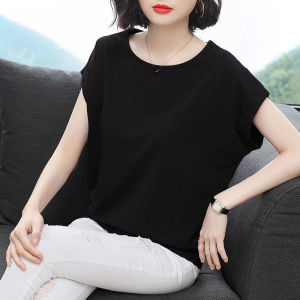Breathable Cotton Large-size Batwing T-shirt