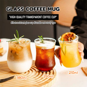 Baete Glass Cup Heat Resistant Mug Coffee Cup Transparent Drinking Glass Mugs High Quality Glassware 210ml/250ml/380ml