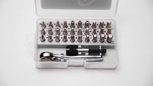 28/32 in 1 Mini Ratchet Wrench Set with Right Angle Offset 1/4" 72 Tooth Screwdriver Handle Magnetic Torx Bit for Tight Spaces
