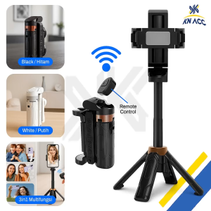 [KN ACC] NANVAN NVN-JC25 PAKET MINI TRIPOD BLUETOOTH 3IN1 - TONGKAT SELFIE DUDUKAN HP LIPAT COCOK UNTUK TRAVEL