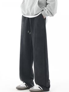 HetingHOME | Hetinghome Loose Straight Leg Casual Pants For Men Autumn Winter Fashion Trendy Brand Couples Loose Fit American Style