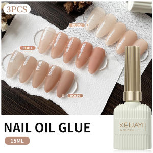 XEIJAYI 3pcs 15ML Pink Polish UV/LED Soak Off Gel Nail Polish For Nail Art DIY Salon Home Holiday Gift For Women