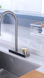GRIPO High End 304 Stainless Waterfalls Pull Type Hot & Cold Kitchen Faucet - GP1329