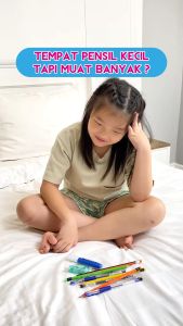 TEMPAT PENSIL MIKA RAKIT ISI 12 / PENSIL CASE / SQ803
