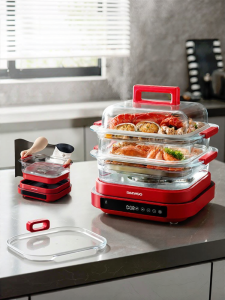 Daewoo | Multi-Functional Glass Ceramic Steam Pot Large Capacity
