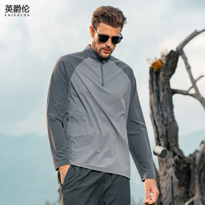 Enjeolon | Breathable Quick-Drying Half-Zip Mens Sport Shirt